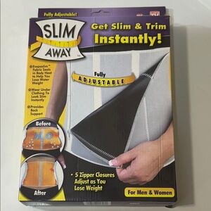 NWB As Seen On TV Slim Away Waist Trimmer - Black and Gray